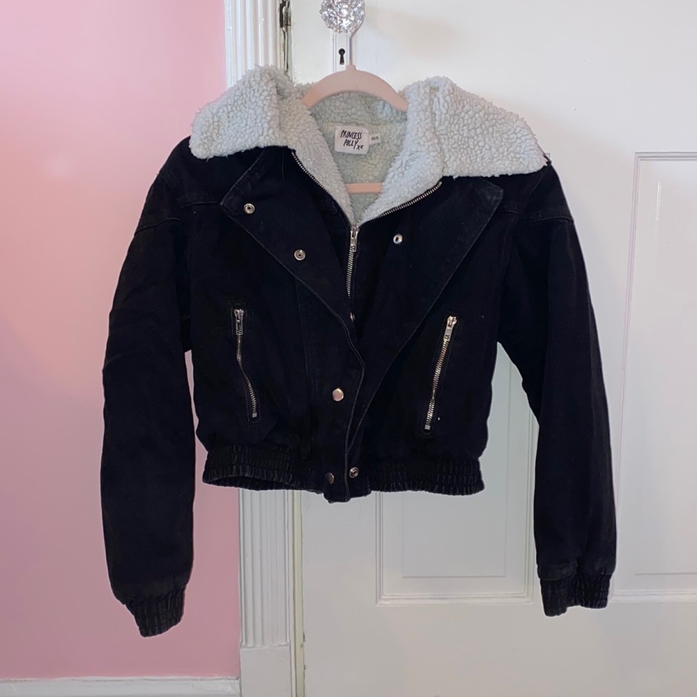 princess polly jean bomber jacket
